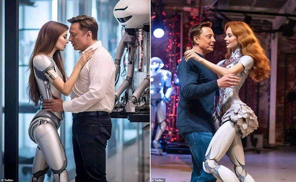 Sự thật về những hình ảnh tỷ phú Elon Musk ôm hôn robot khiến ai nhìn cũng sốc - Ảnh 1.